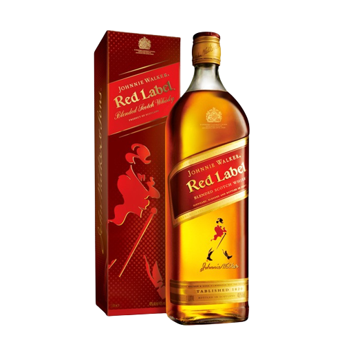 Scotch Walker Red Johnnie Whisky Alcocart Blended - Label